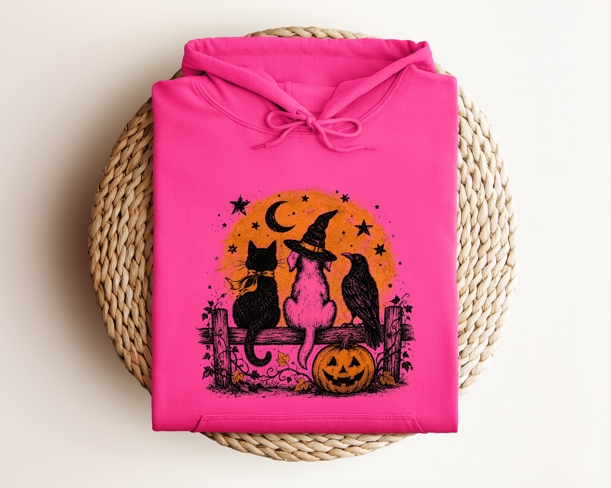 HALLOWEEN CAT AND DOG HOODIE