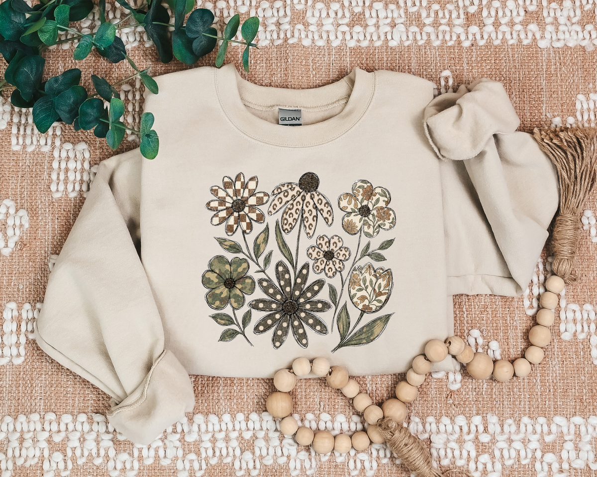 DISTRESSED BOHO FLOWER CREW