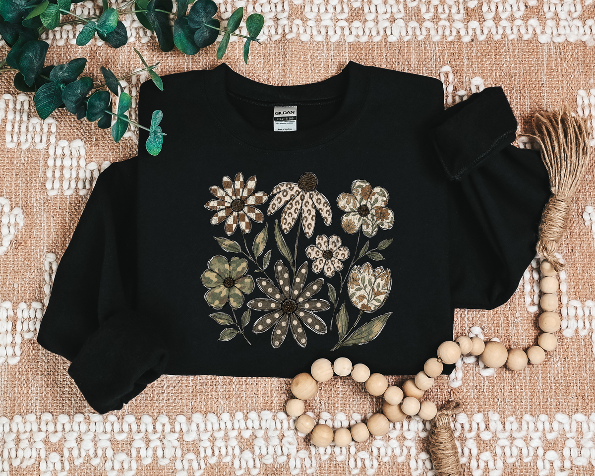 DISTRESSED BOHO FLOWER CREW