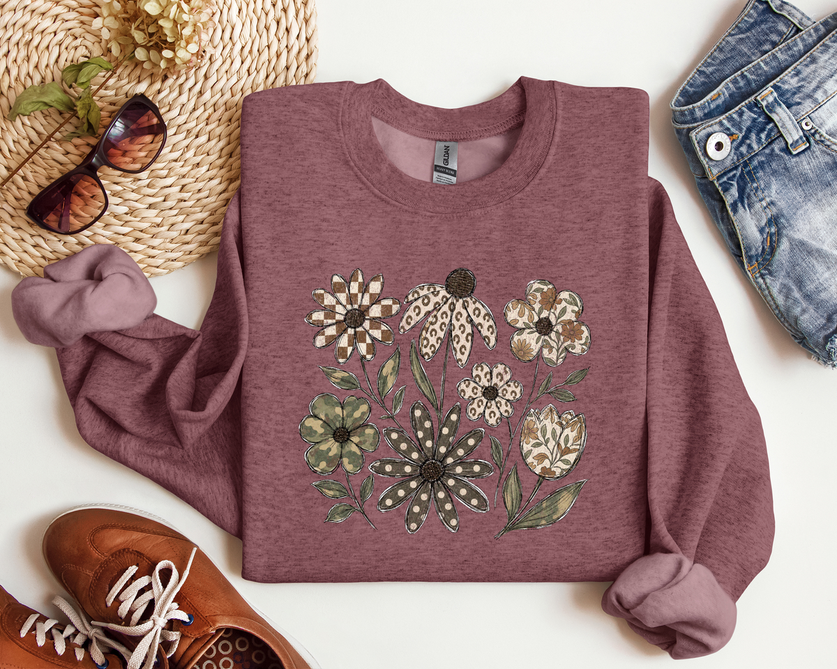 DISTRESSED BOHO FLOWER CREW