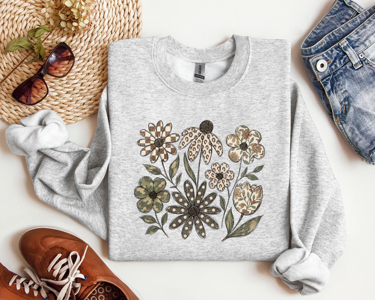DISTRESSED BOHO FLOWER CREW
