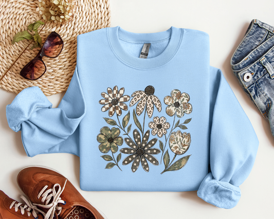 DISTRESSED BOHO FLOWER CREW