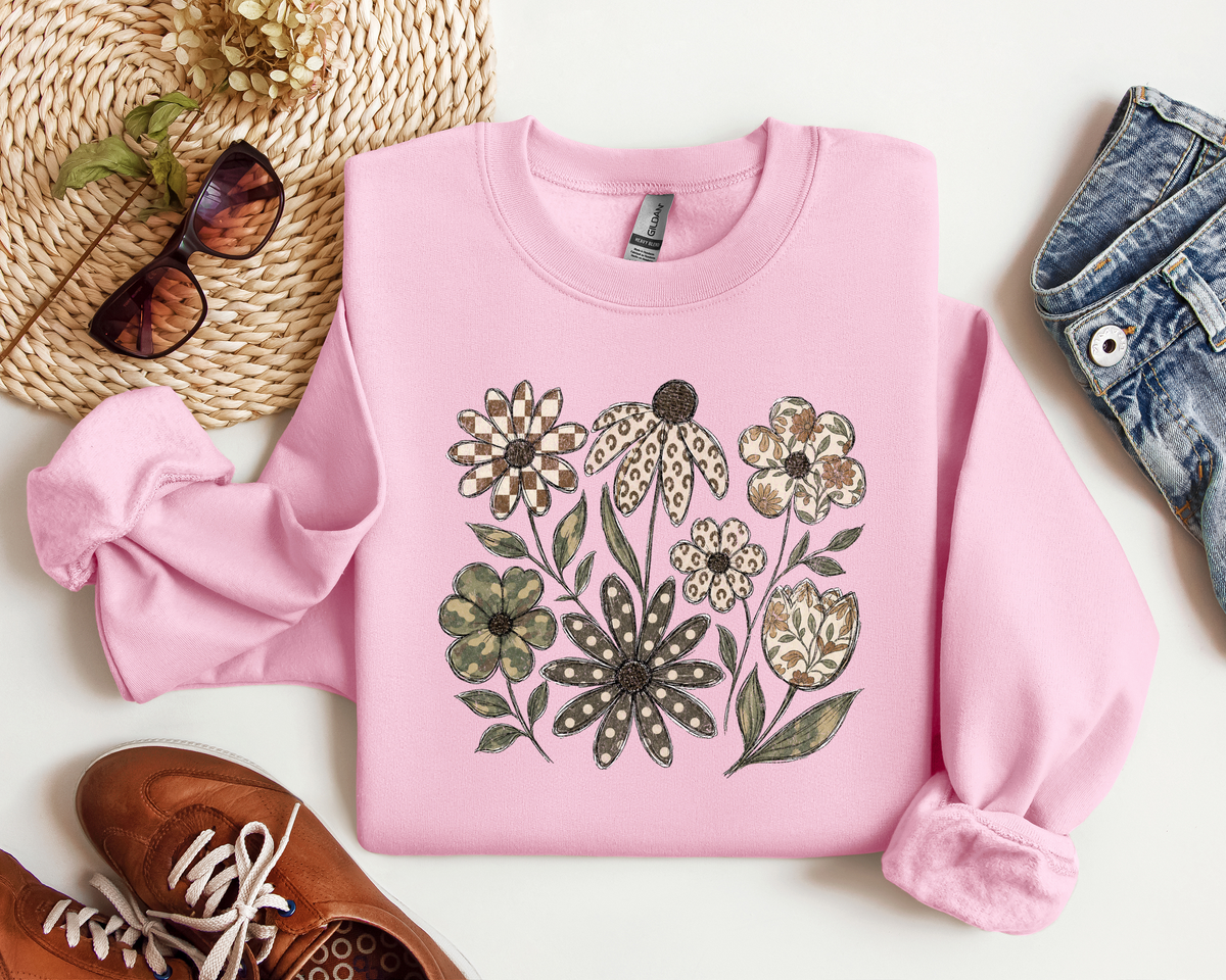 DISTRESSED BOHO FLOWER CREW