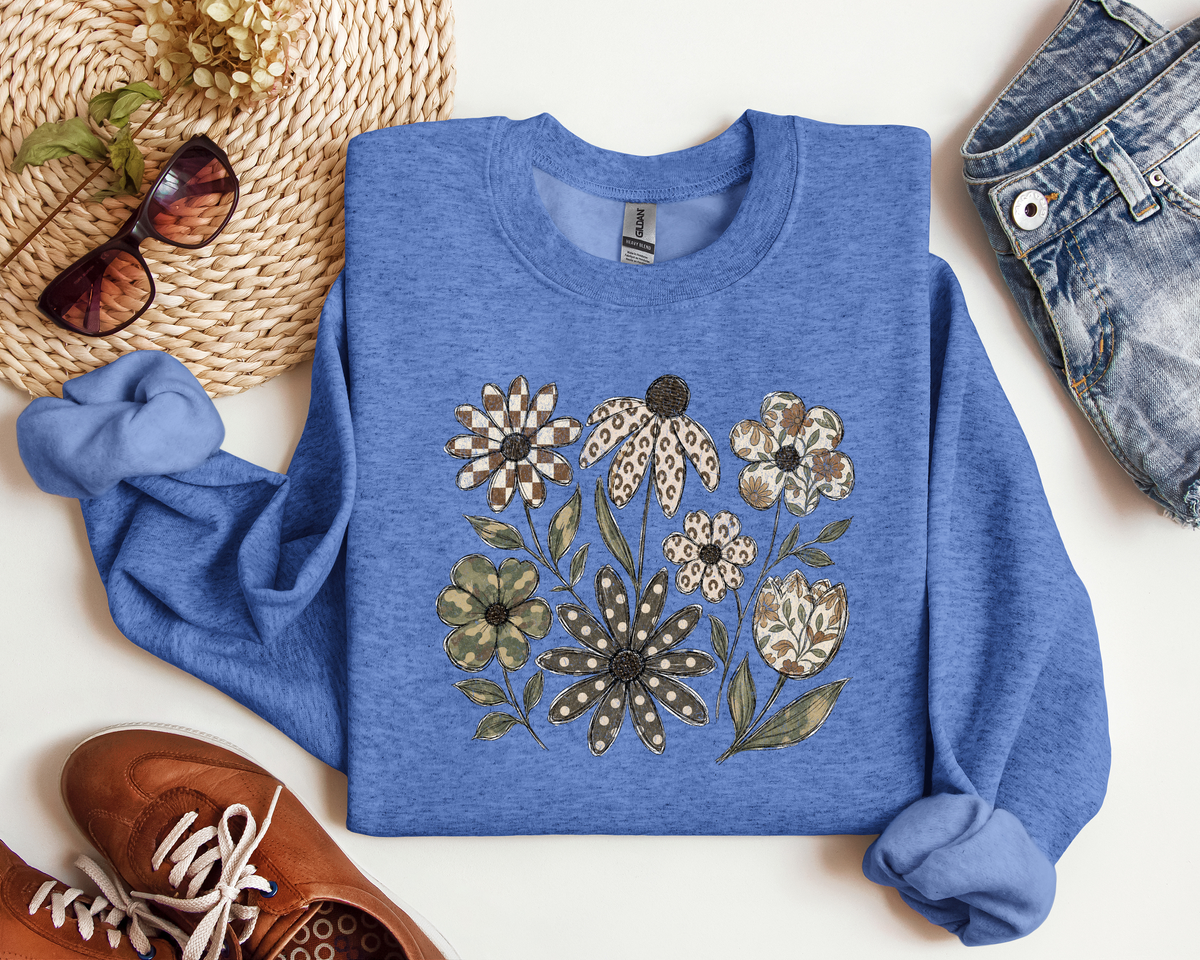 DISTRESSED BOHO FLOWER CREW