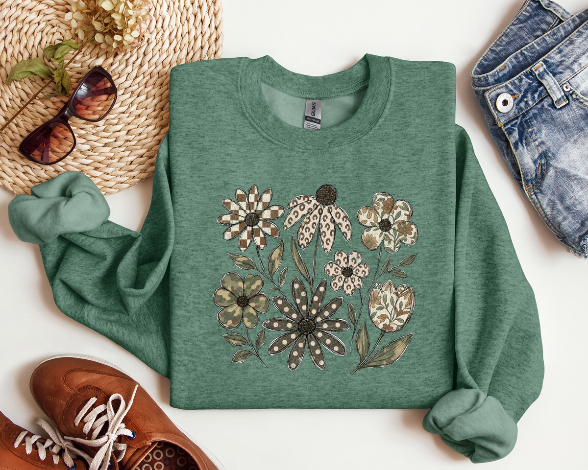 DISTRESSED BOHO FLOWER CREW