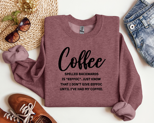 COFFEE SPELLED BACKWARDS CREW