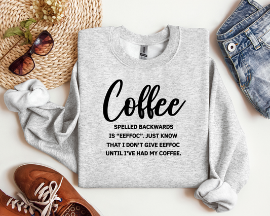 COFFEE SPELLED BACKWARDS CREW