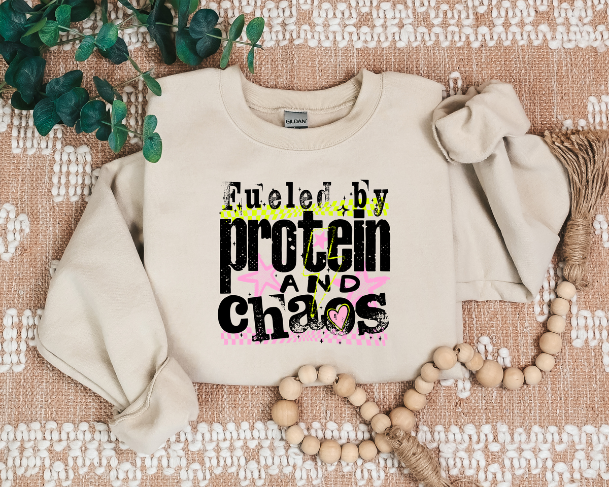 FUELED BY PROTEIN AND CHAOS CREW