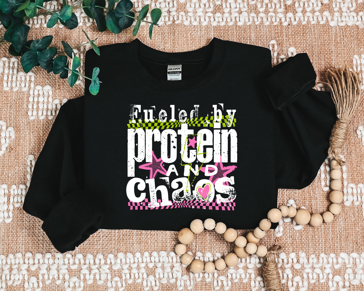 FUELED BY PROTEIN AND CHAOS CREW