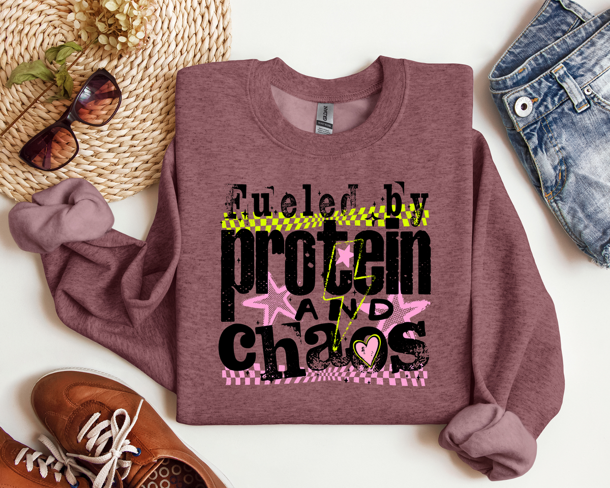 FUELED BY PROTEIN AND CHAOS CREW