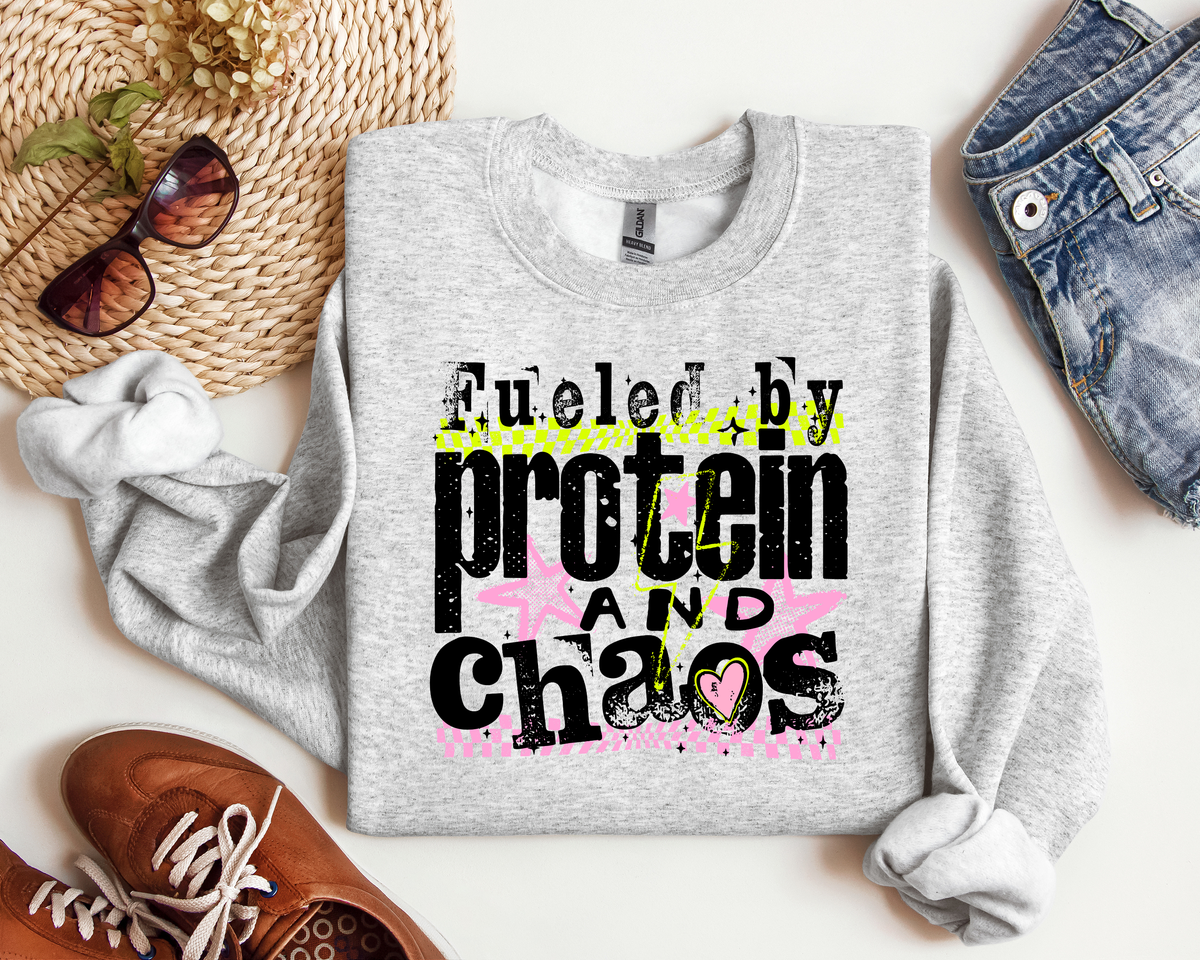 FUELED BY PROTEIN AND CHAOS CREW
