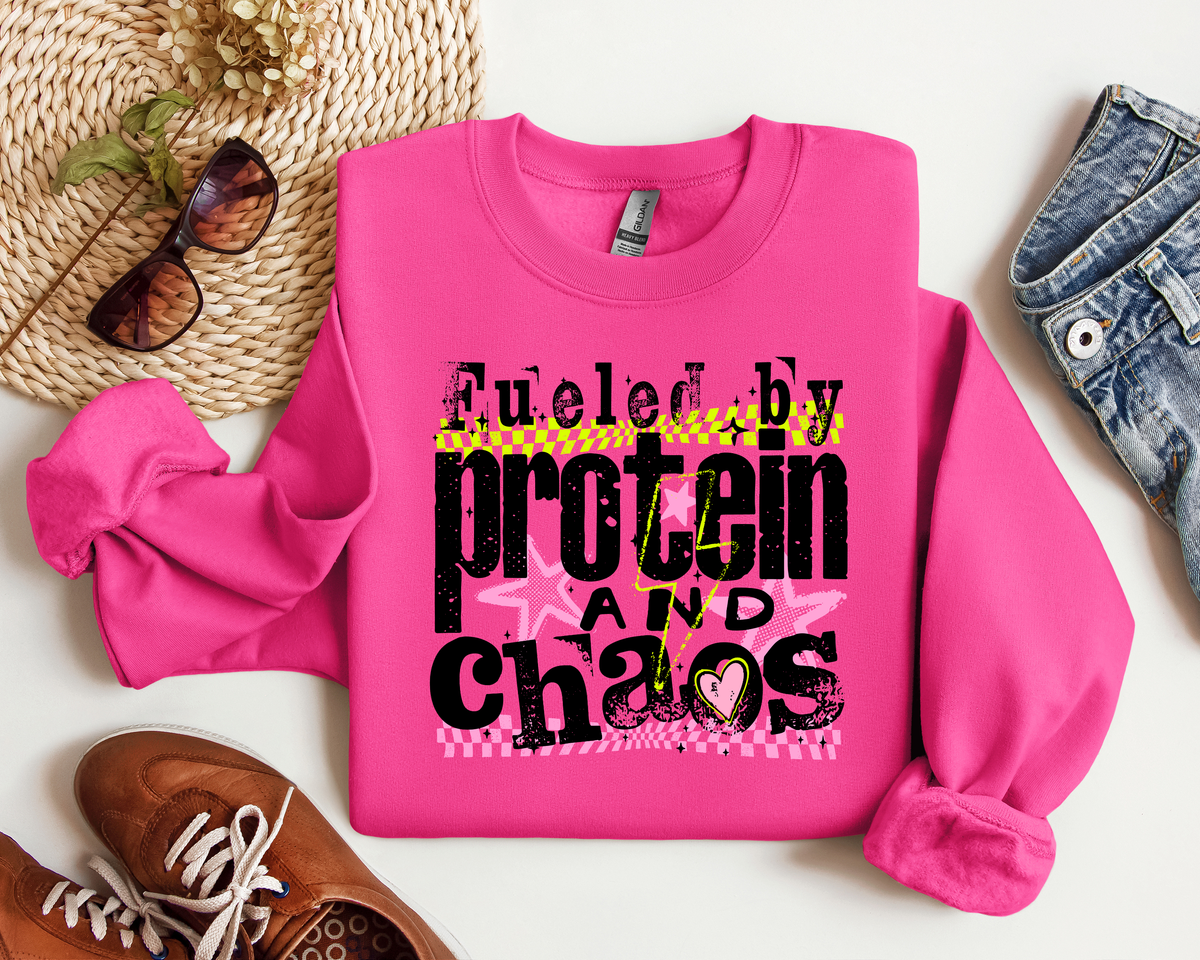 FUELED BY PROTEIN AND CHAOS CREW