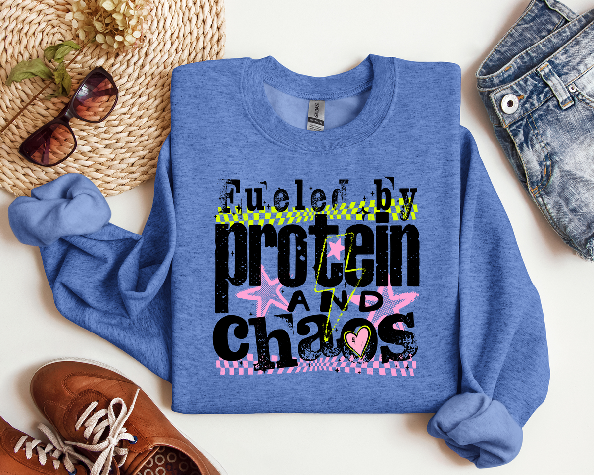 FUELED BY PROTEIN AND CHAOS CREW