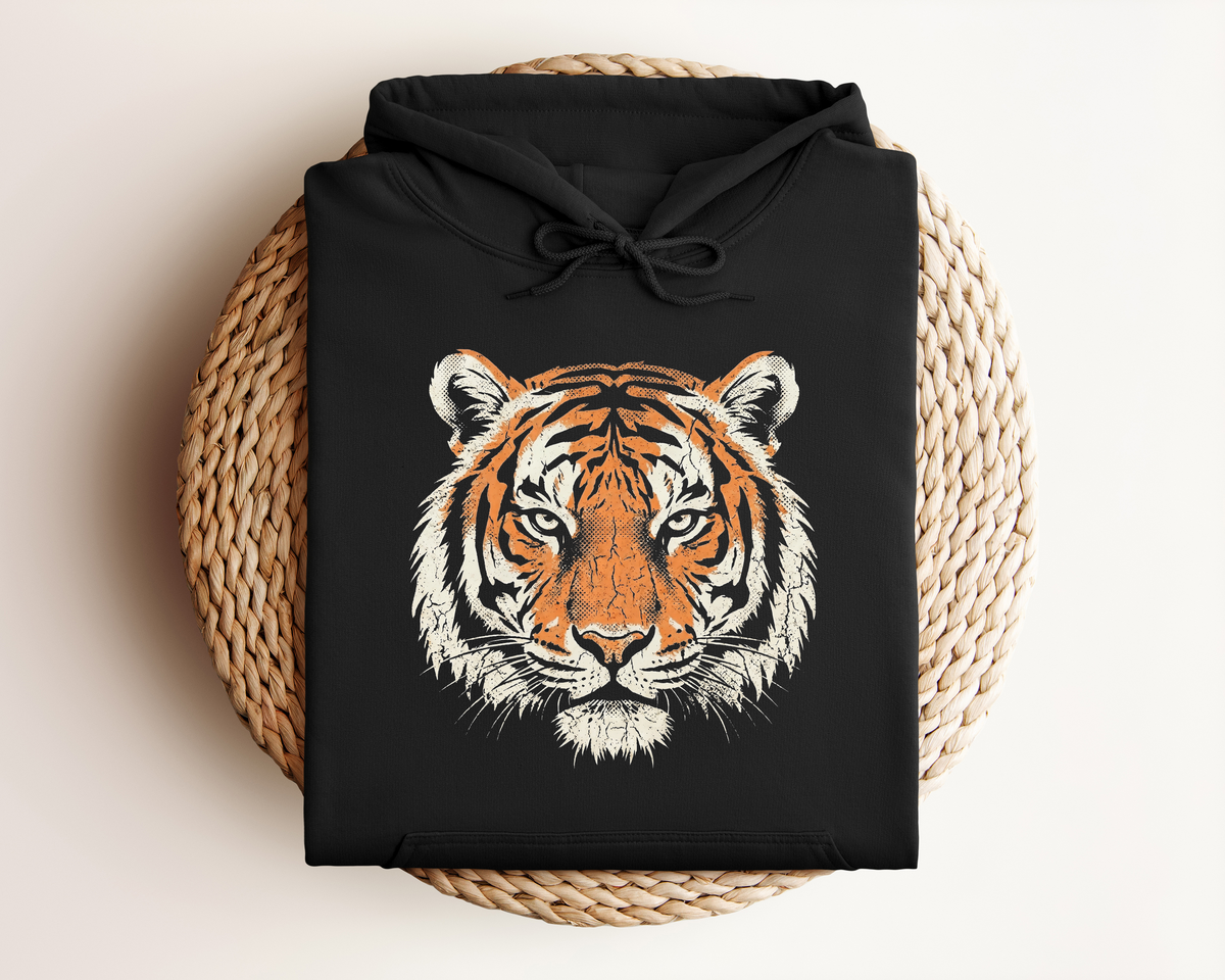 DISTRESSED TIGER HOODIE