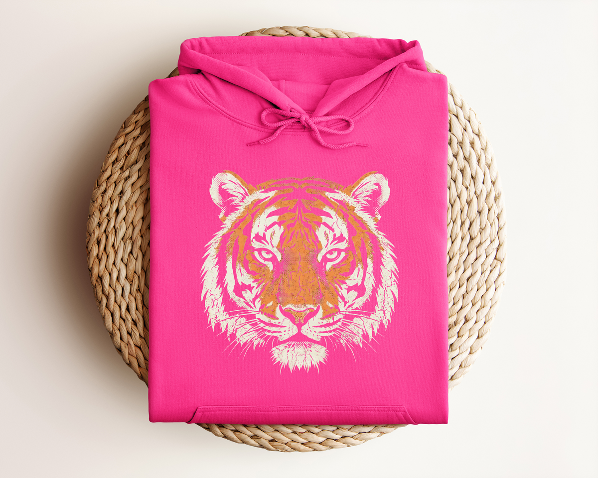 DISTRESSED TIGER HOODIE
