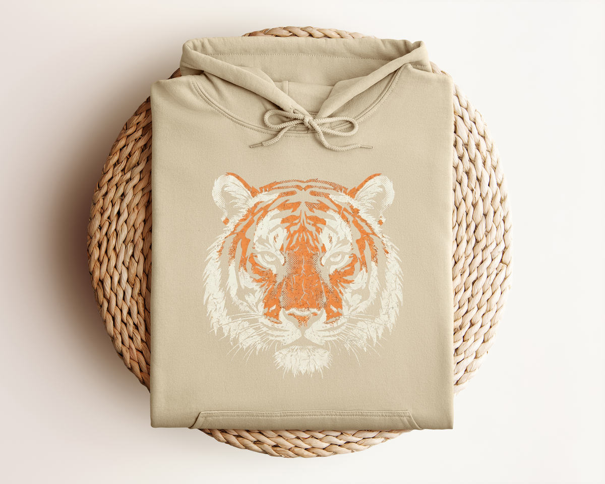 DISTRESSED TIGER HOODIE