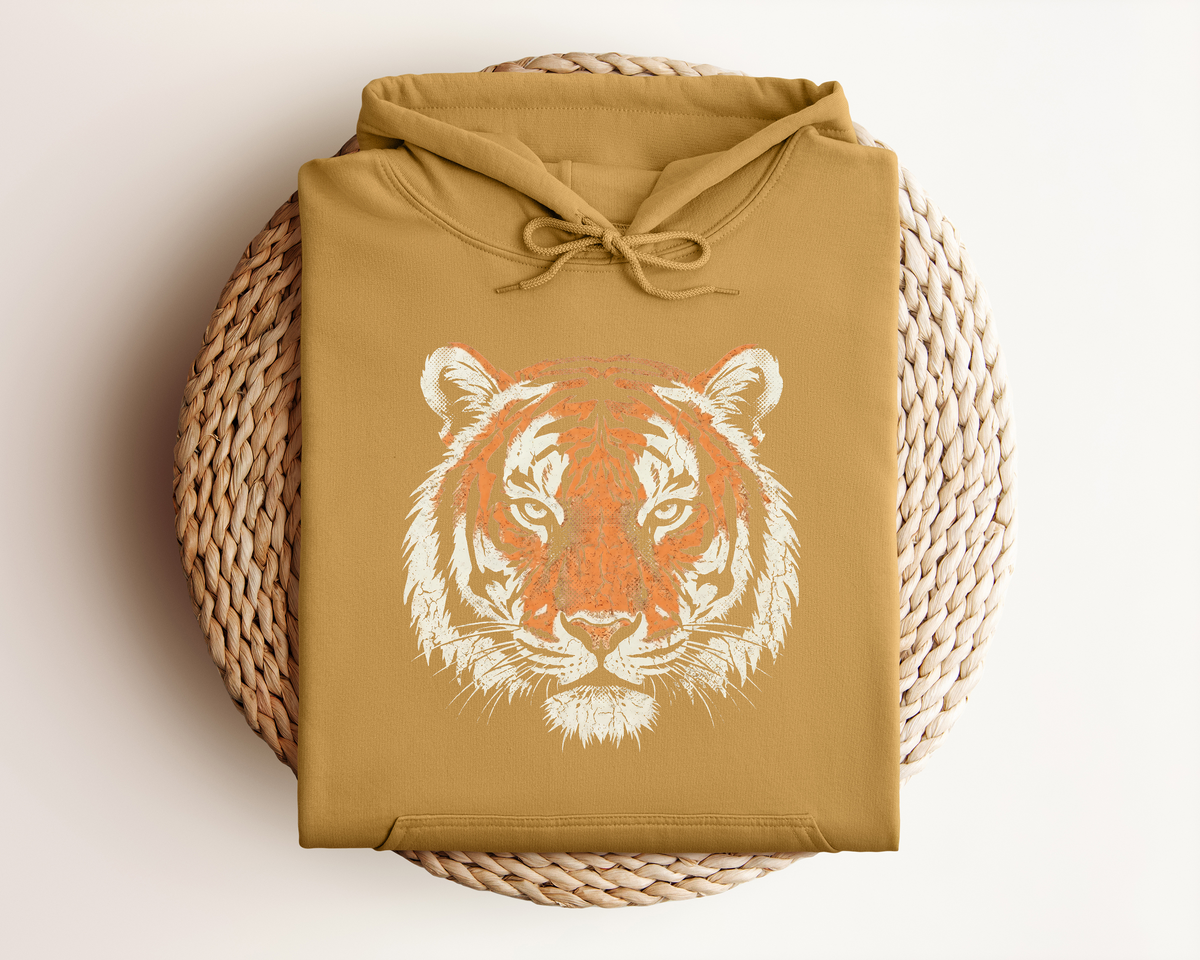 DISTRESSED TIGER HOODIE