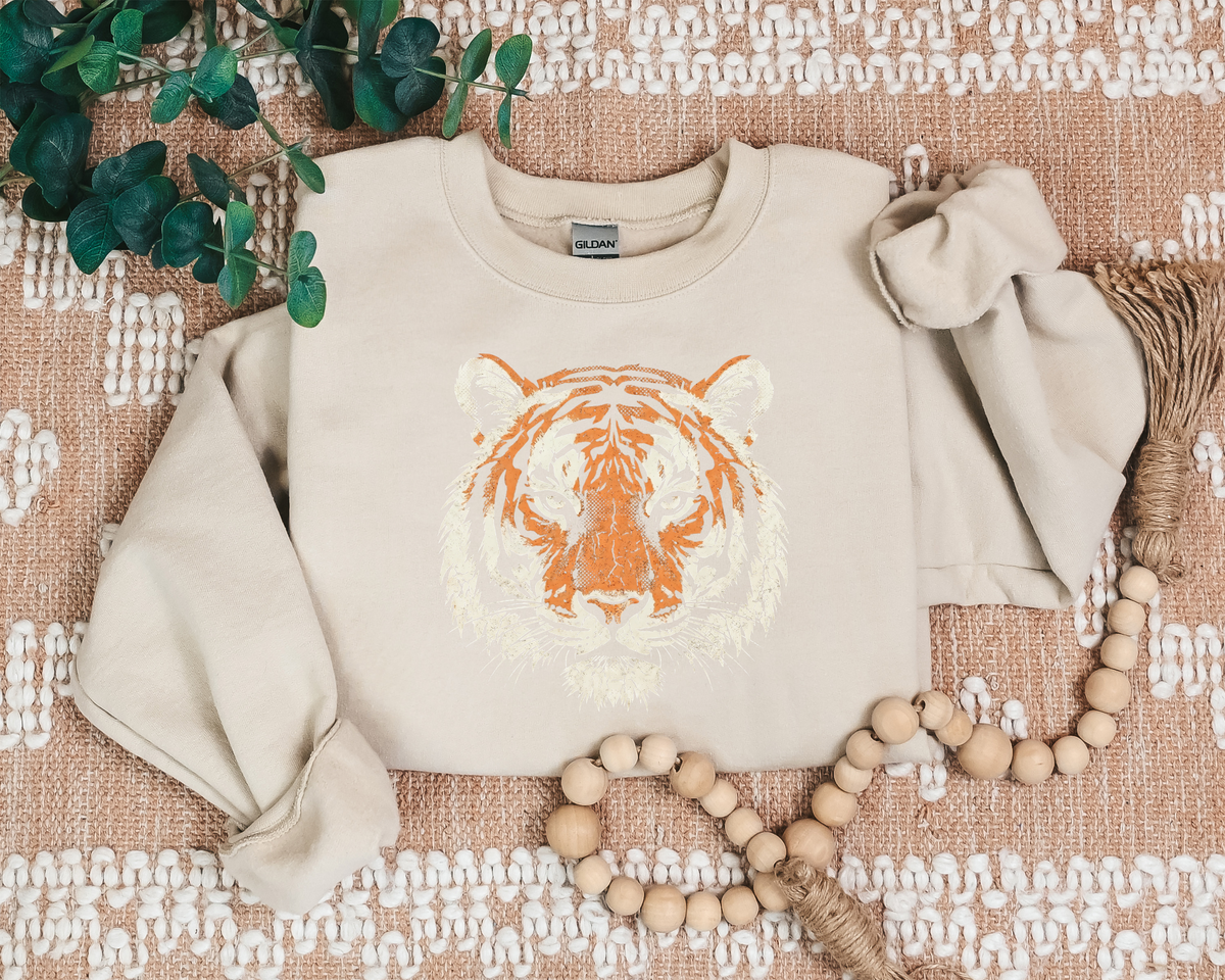 DISTRESSED TIGER CREW