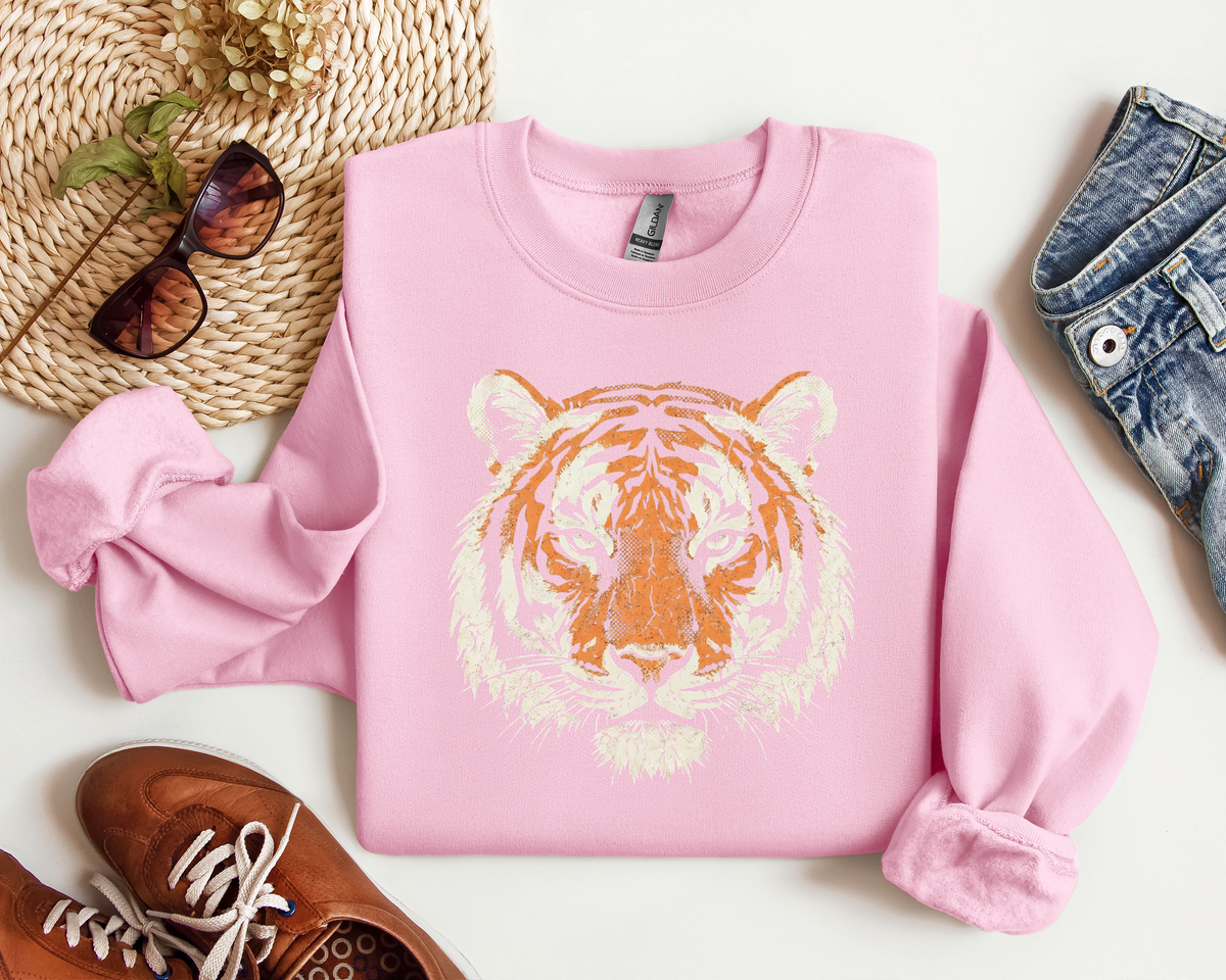 DISTRESSED TIGER CREW
