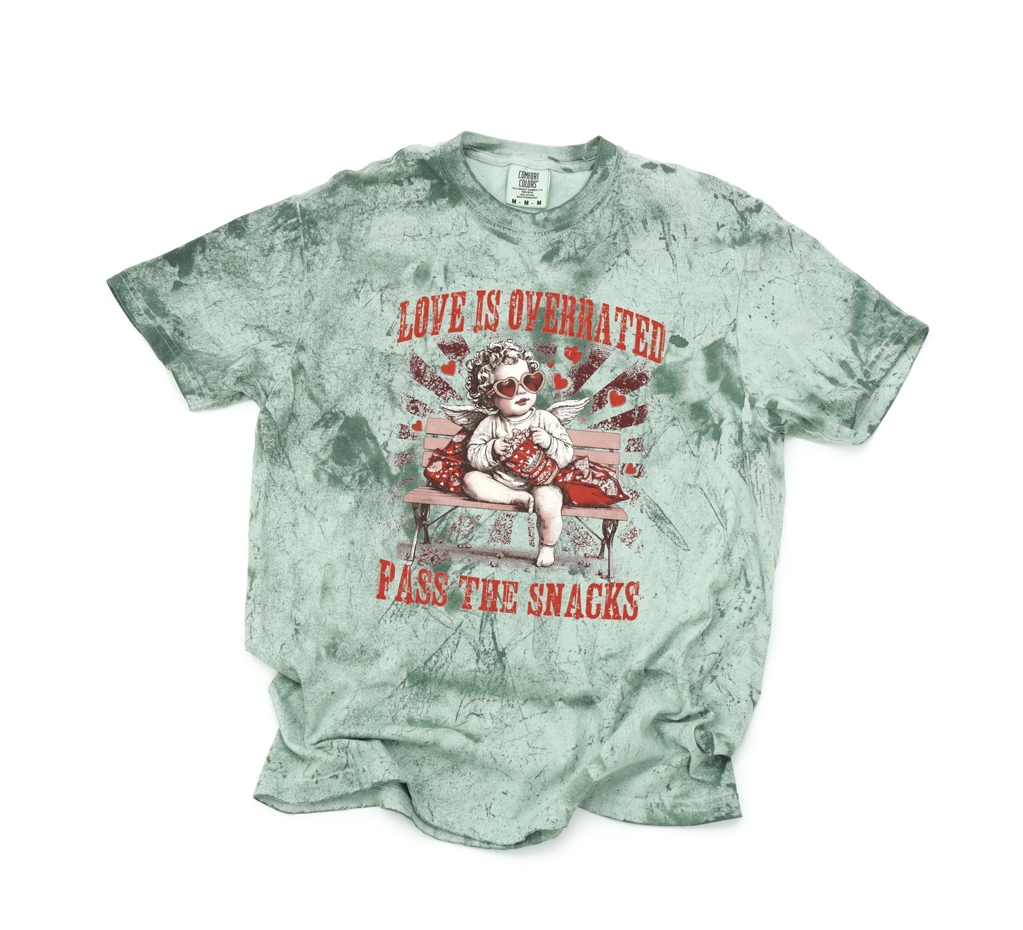 *NEW* LOVE IS OVERRATED PASS THE SNACKS CC SHIRT