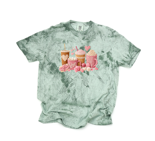 *NEW* YARN VALENTINE COFFEE CUPS CC SHIRT