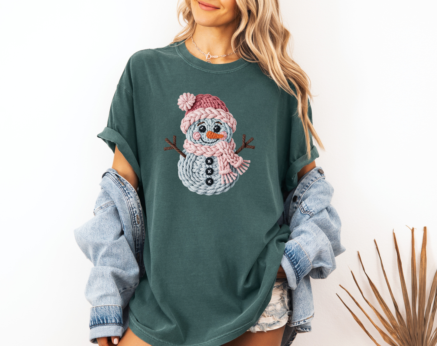 CROCHET SNOWMAN CC SHIRT