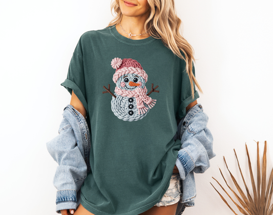 CROCHET SNOWMAN CC SHIRT