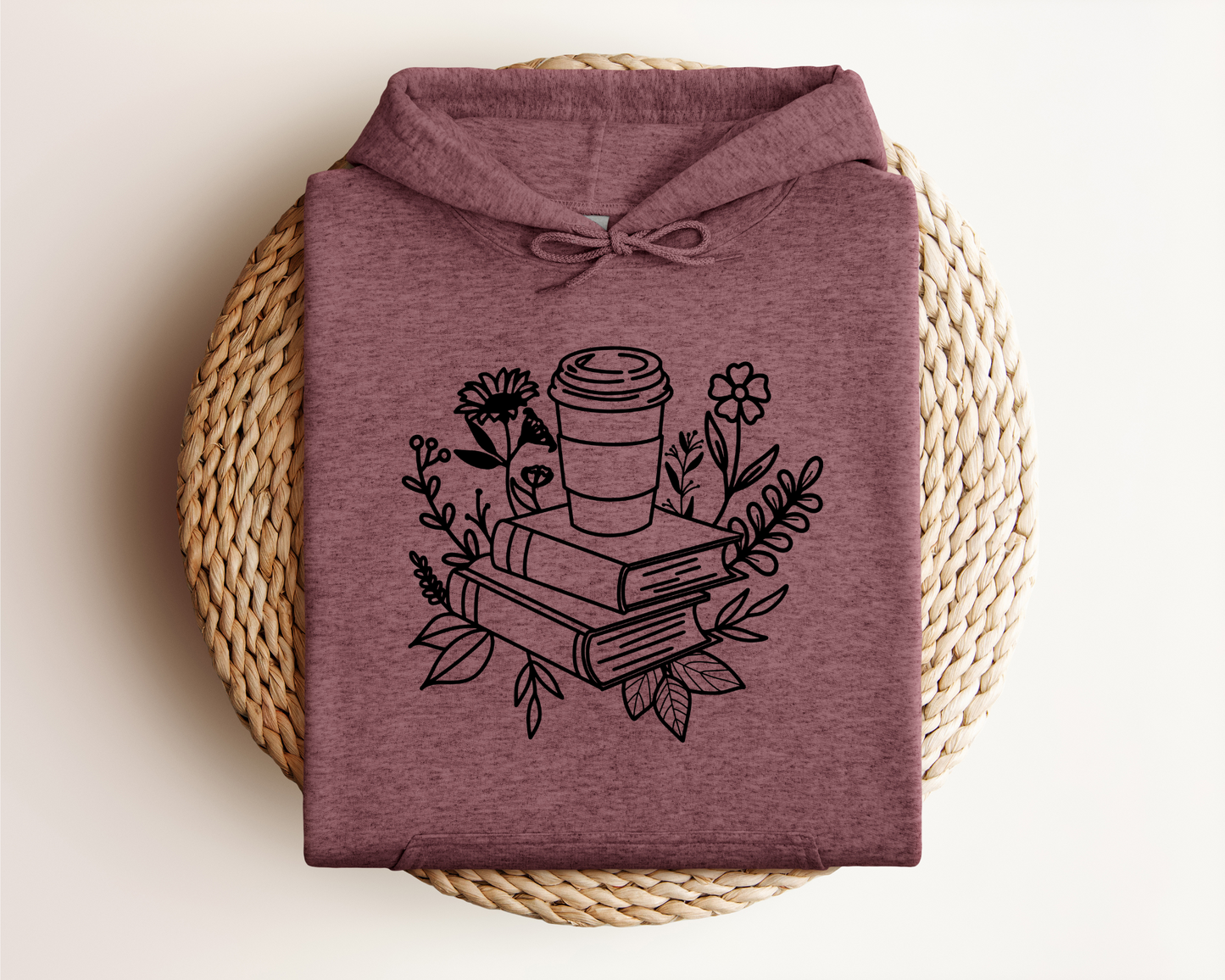 BOOKS AND COFFEE HOODIE