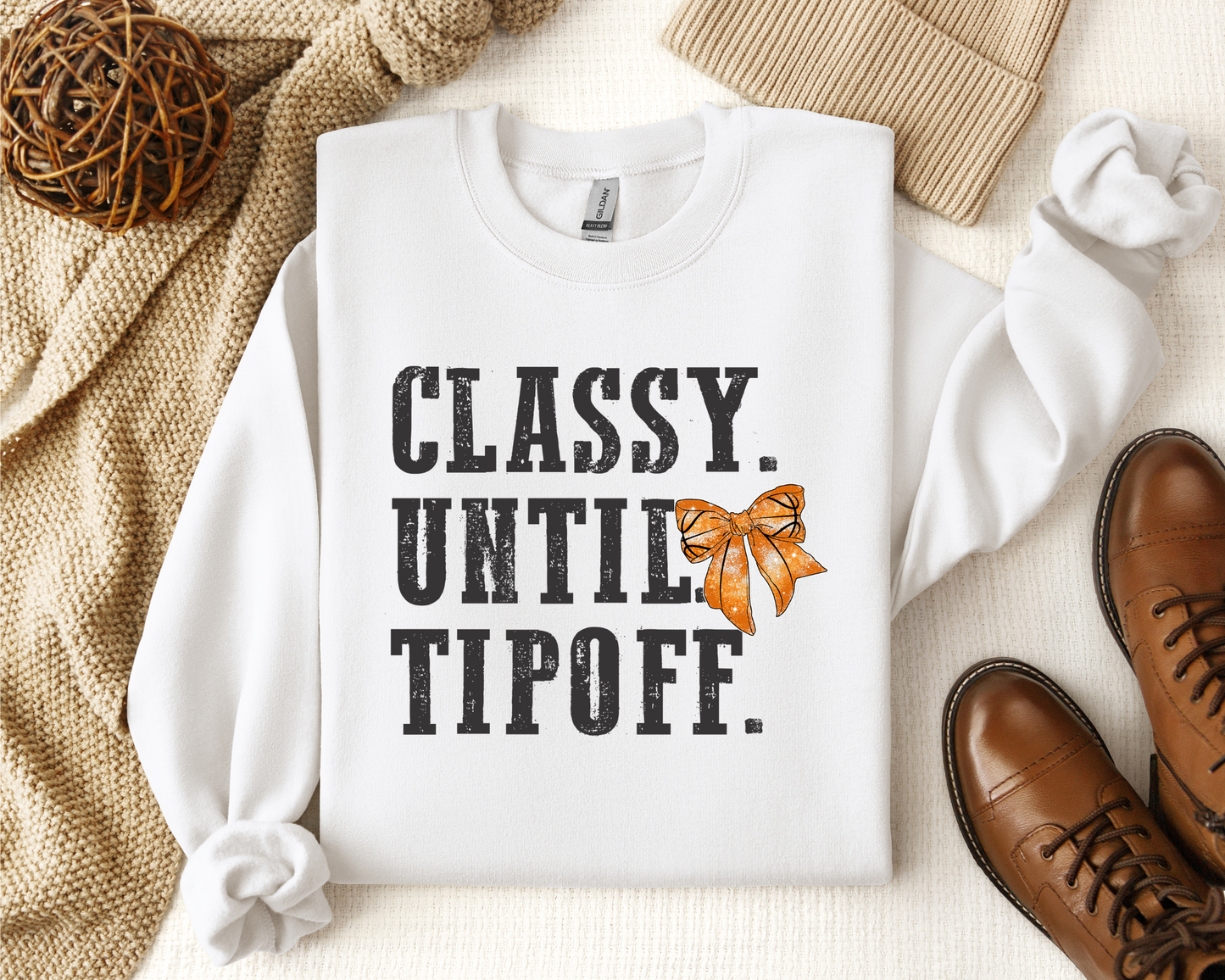 CLASSY UNTIL TIPOFF CREWNECK