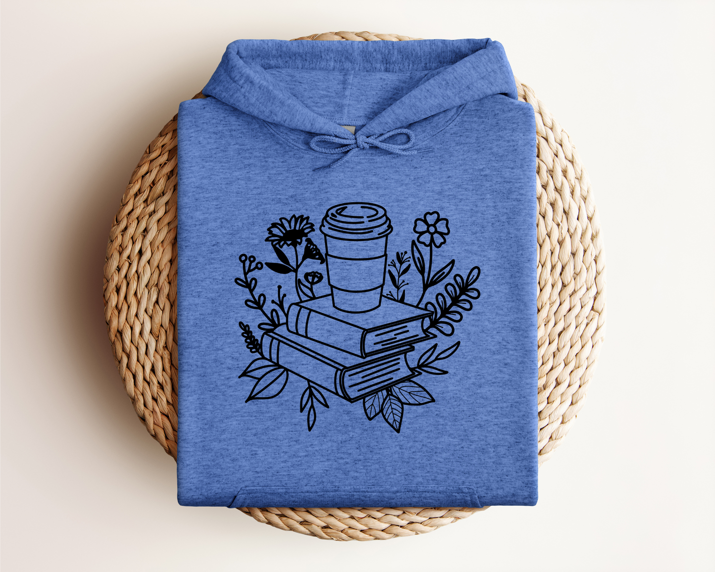 BOOKS AND COFFEE HOODIE