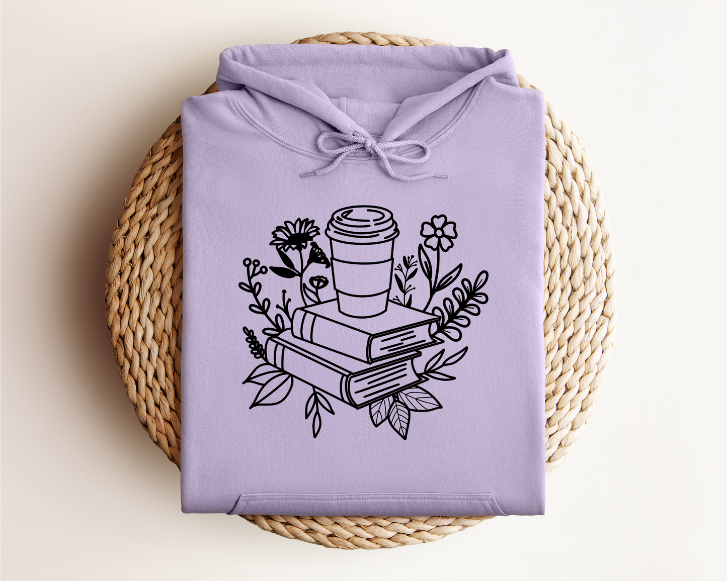 BOOKS AND COFFEE HOODIE