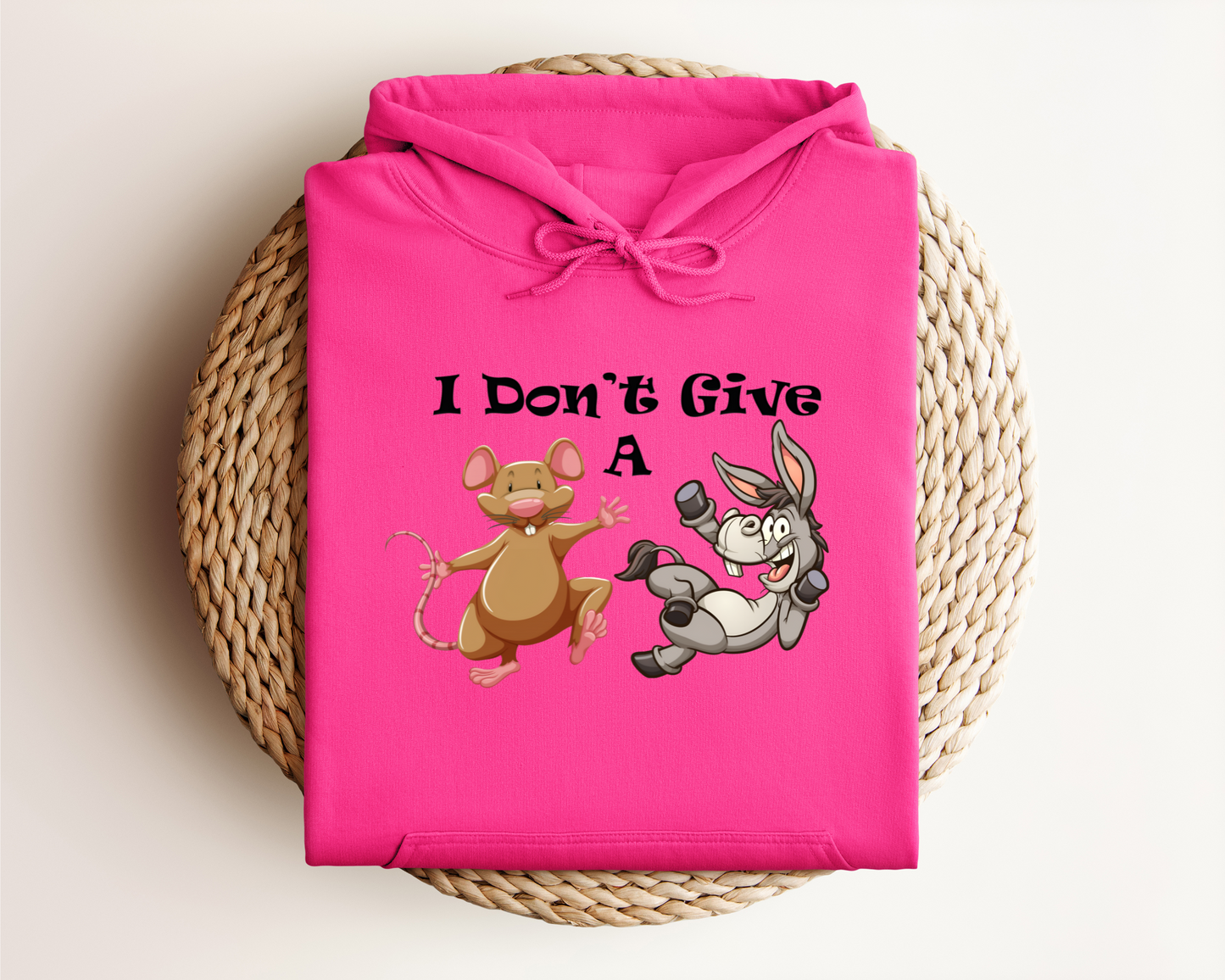 I DON'T GIVE A RAT DONKEY HOODIE