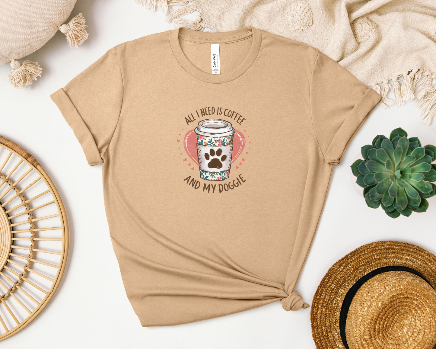 ALL I NEED IS COFFEE AND MY DOGGIE SHIRT