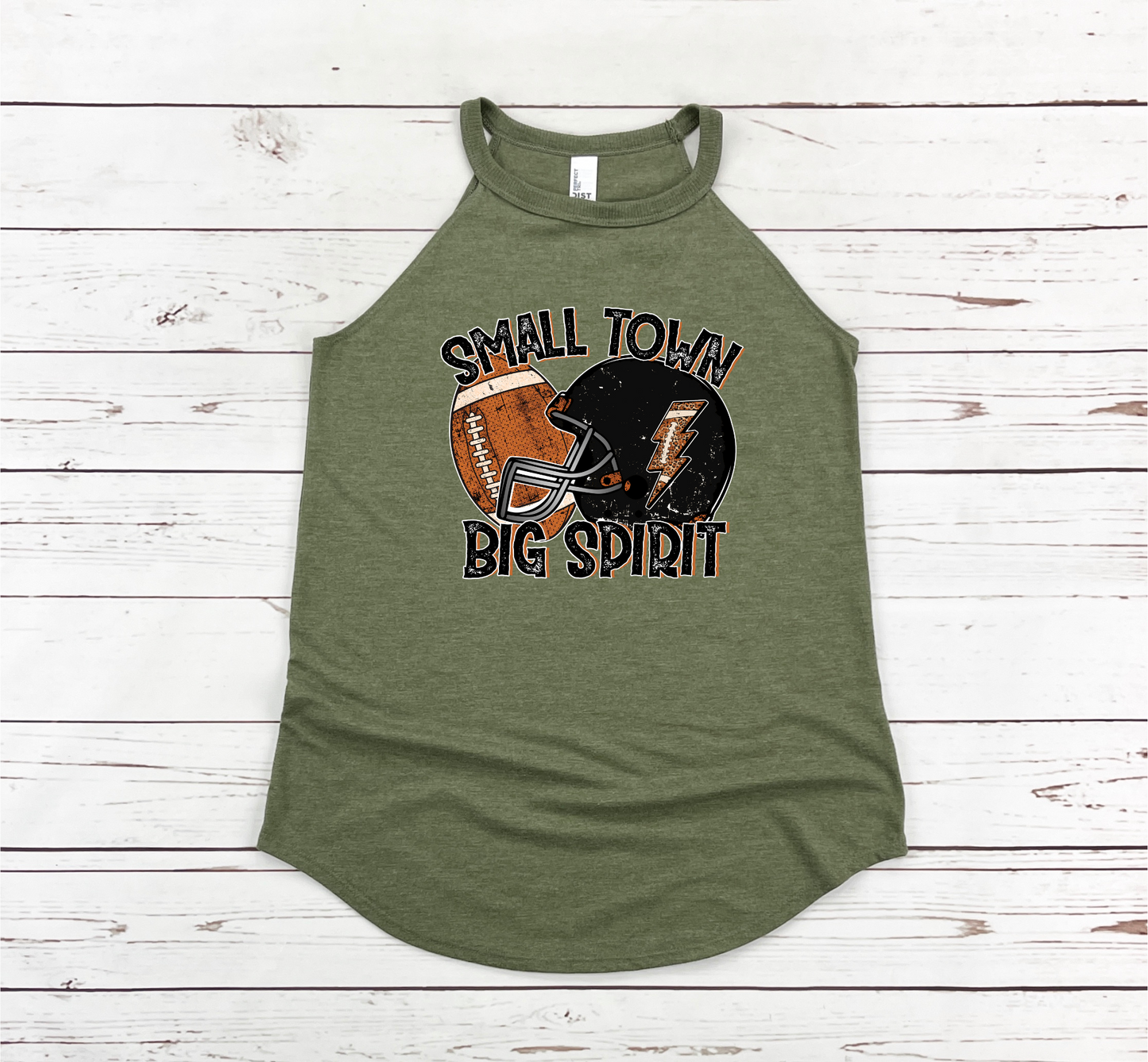 SMALL TOWN BIG SPIRIT FOOTBALL TANK