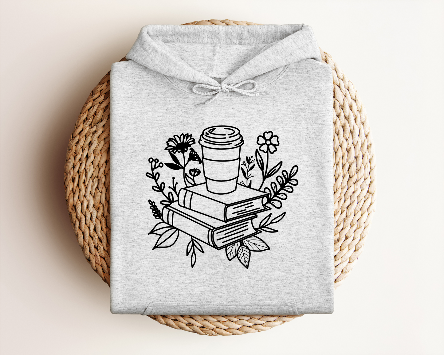 BOOKS AND COFFEE HOODIE