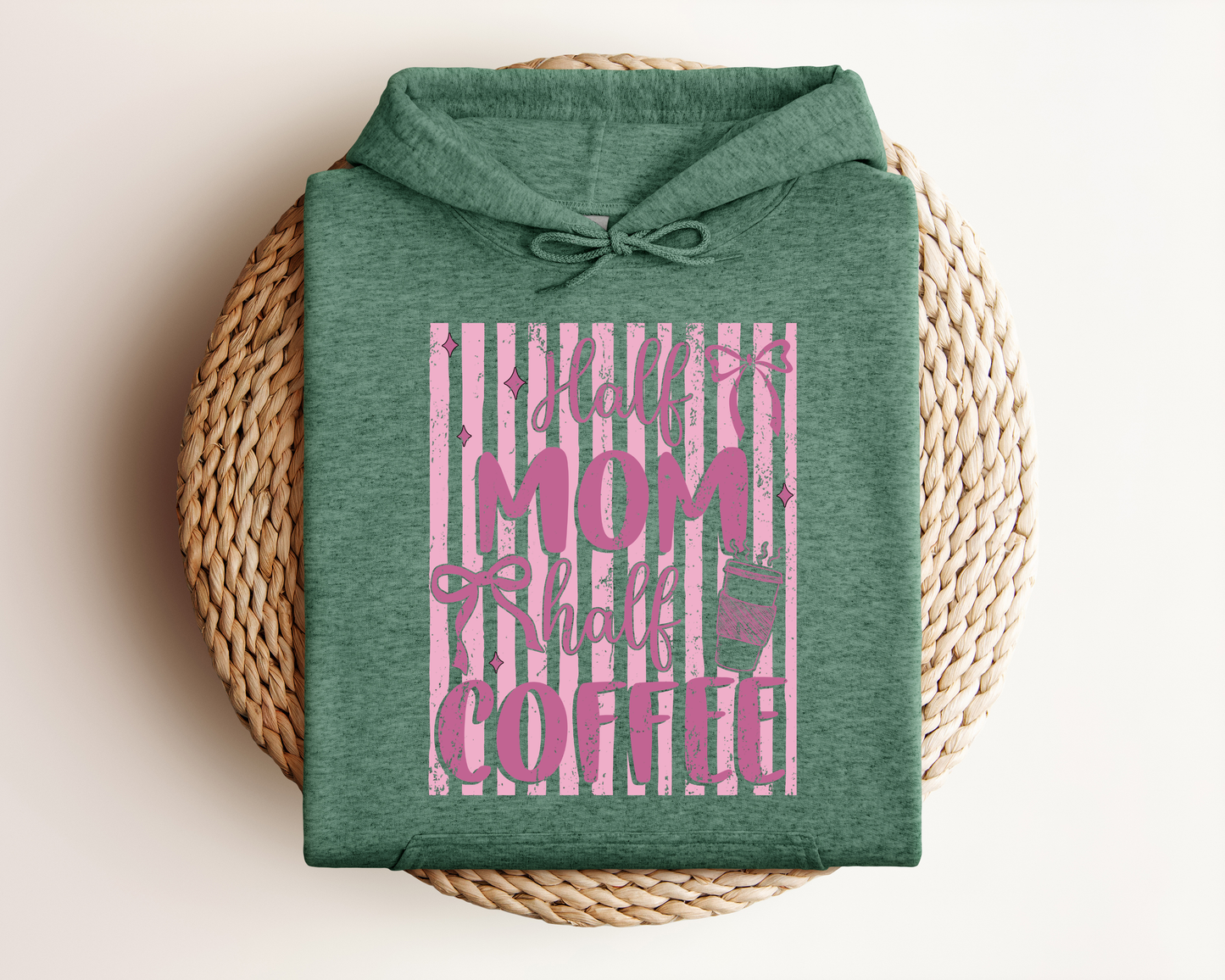 HALF MOM HALF COFFEE HOODIE