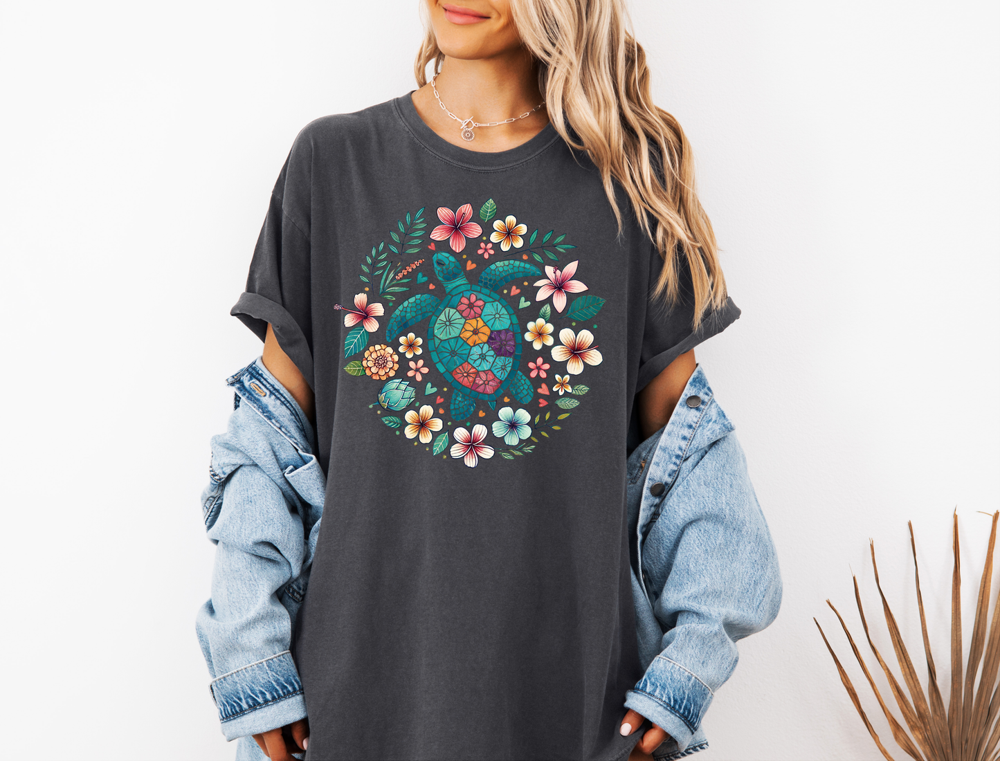 *NEW* FLORAL SEA TURTLE CC SHIRT