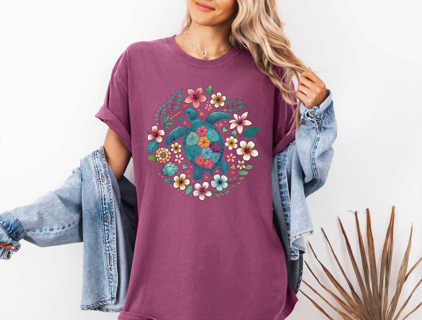 *NEW* FLORAL SEA TURTLE CC SHIRT