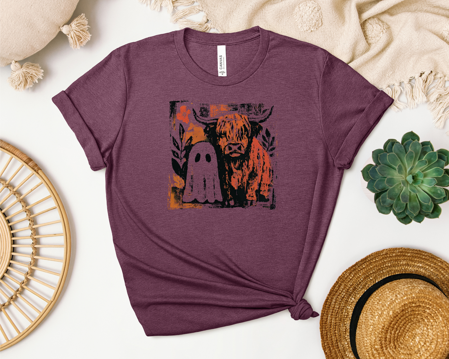 HIGHLAND COW AND GHOST SHIRT