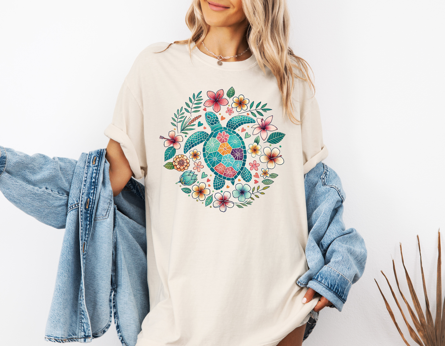 *NEW* FLORAL SEA TURTLE CC SHIRT
