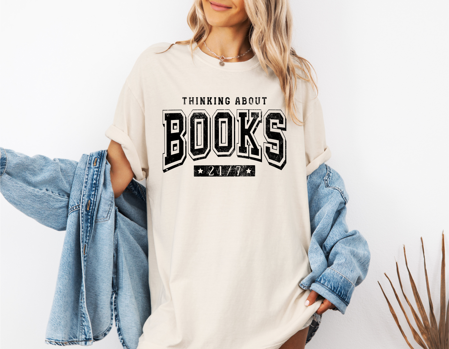 THINKING ABOUT BOOKS 24/7 CC SHIRT