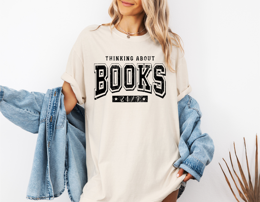 THINKING ABOUT BOOKS 24/7 CC SHIRT