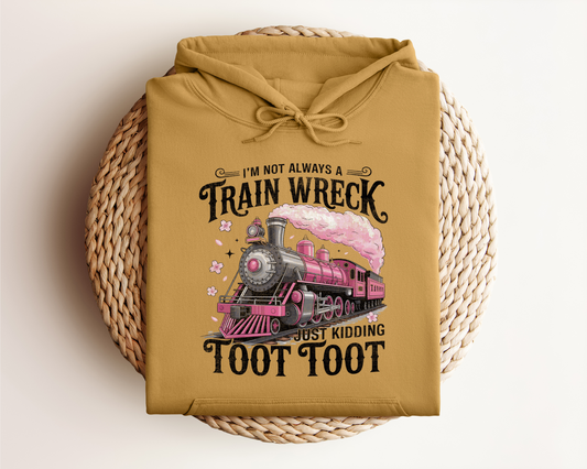 TRAIN WRECK TOOT TOOT HOODIE