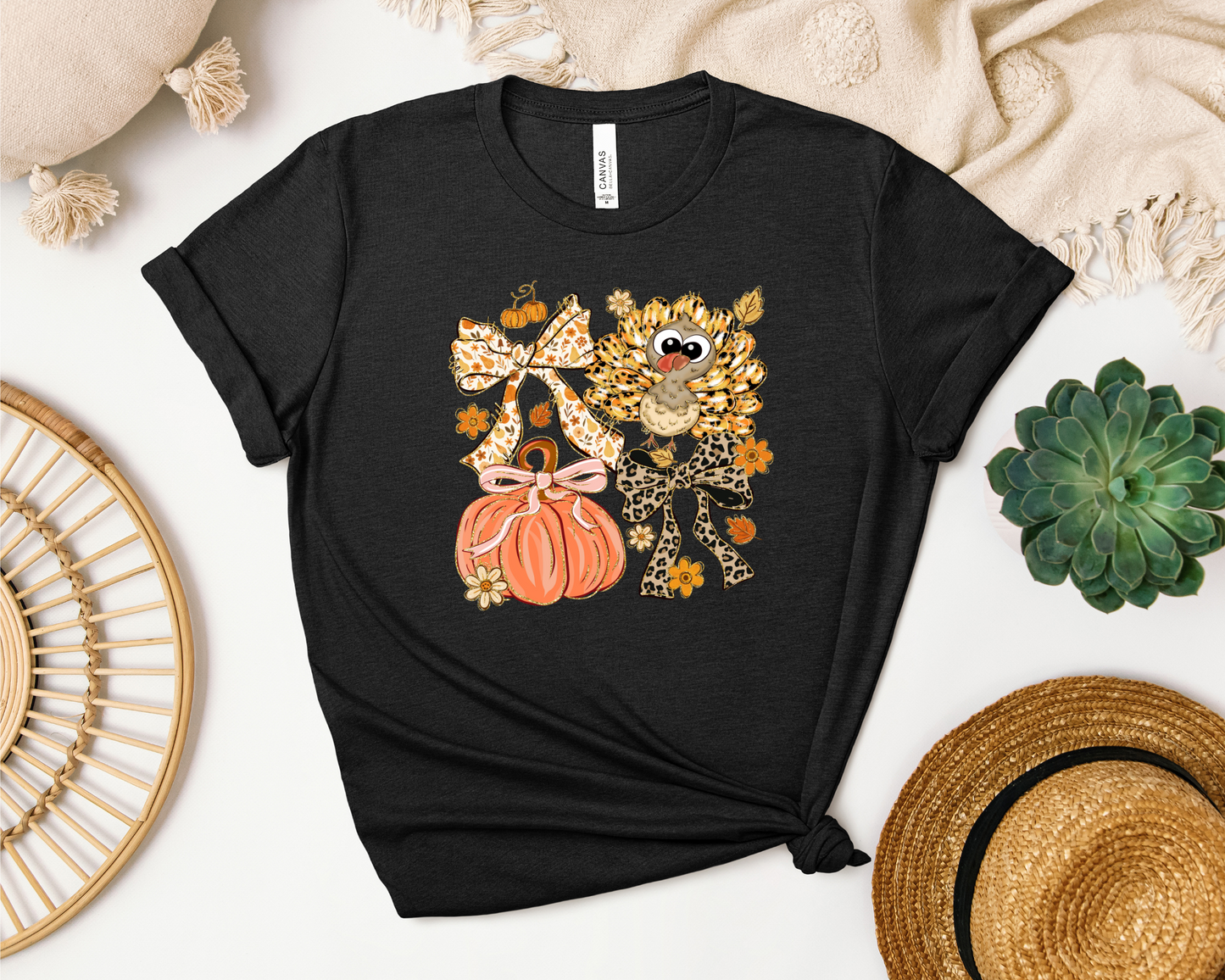 *NEW* THANKSGIVING TURKEY AND PUMPKIN SHIRT