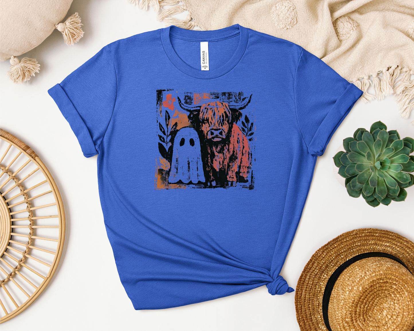 HIGHLAND COW AND GHOST SHIRT