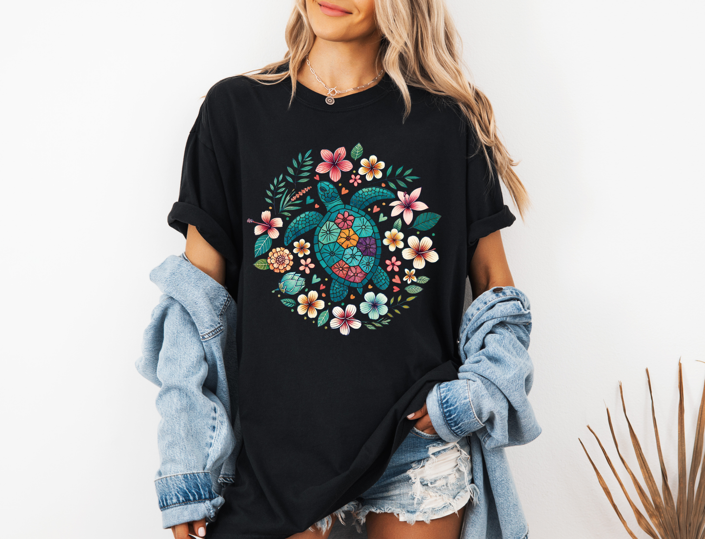 *NEW* FLORAL SEA TURTLE CC SHIRT