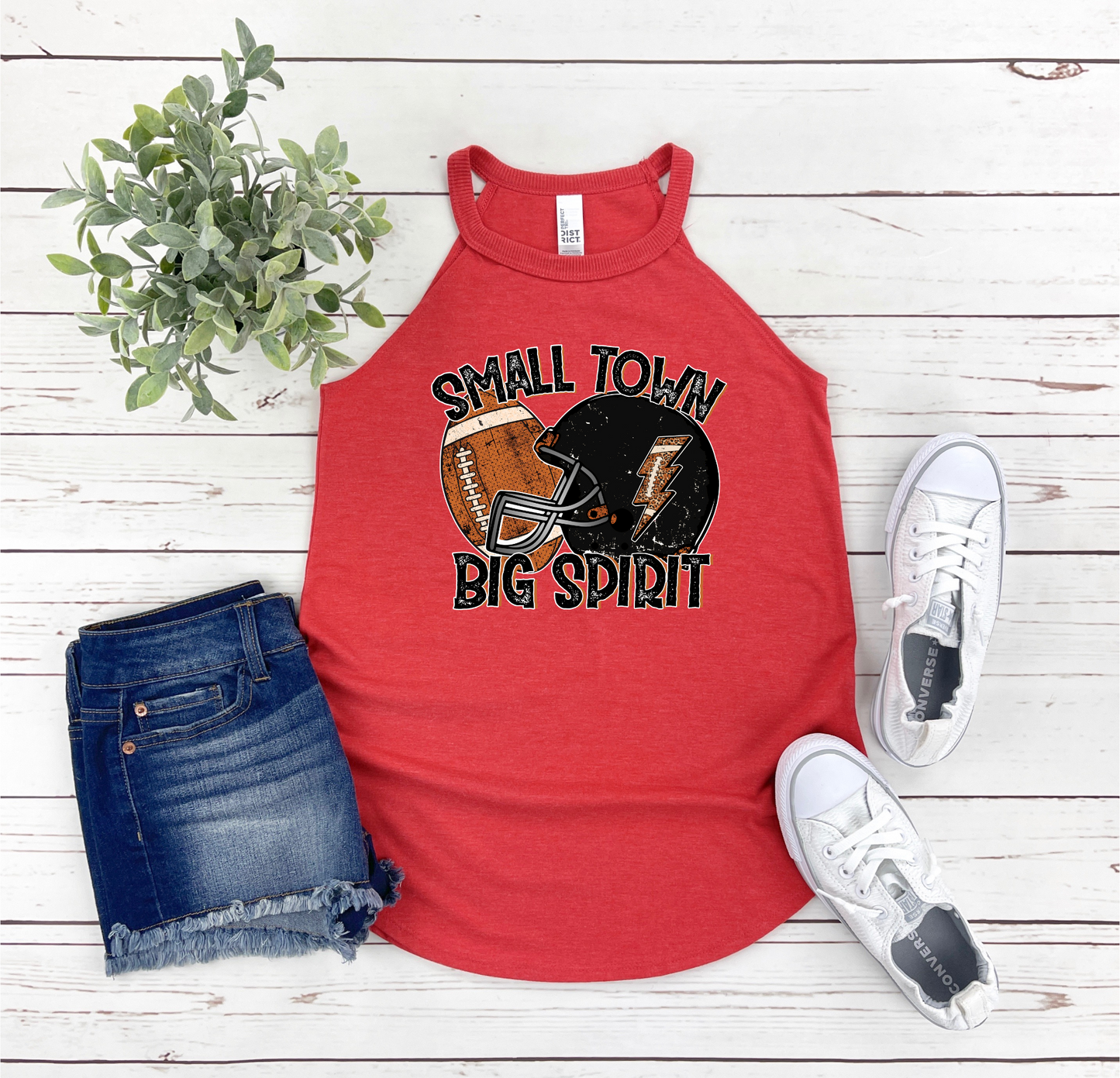 SMALL TOWN BIG SPIRIT FOOTBALL TANK