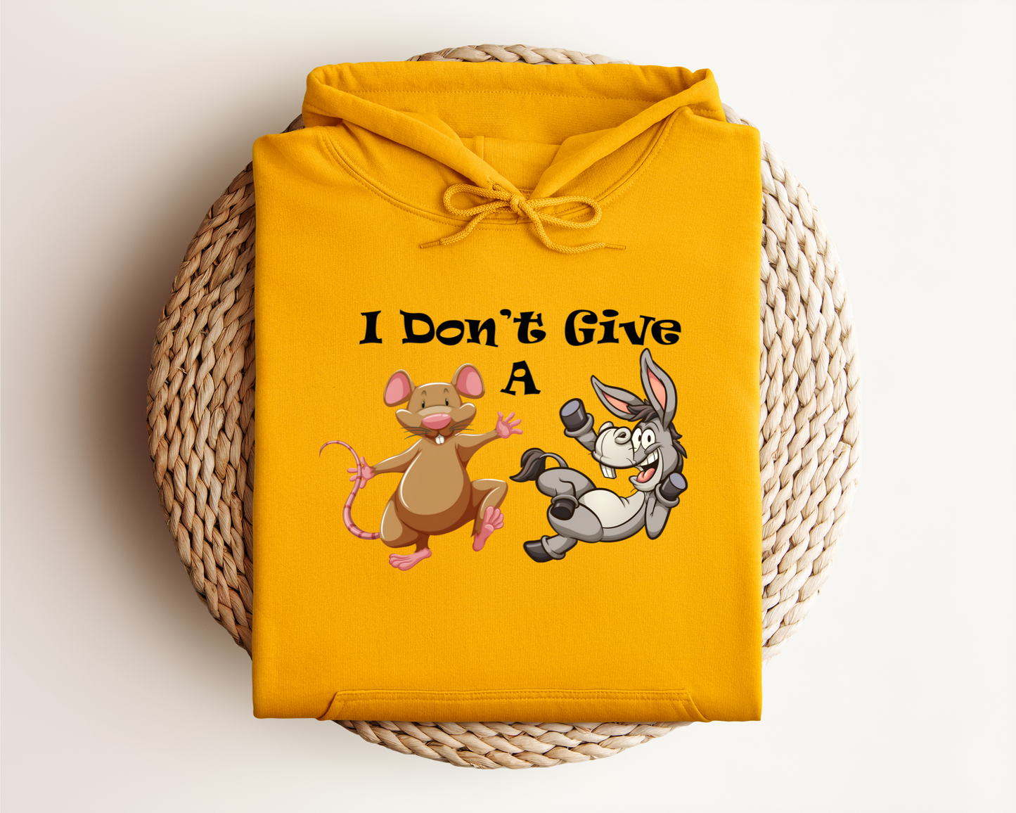 I DON'T GIVE A RAT DONKEY HOODIE