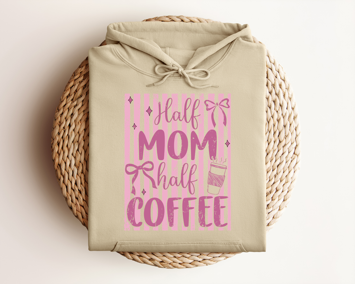 HALF MOM HALF COFFEE HOODIE
