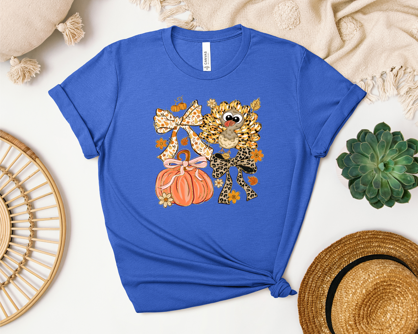 *NEW* THANKSGIVING TURKEY AND PUMPKIN SHIRT
